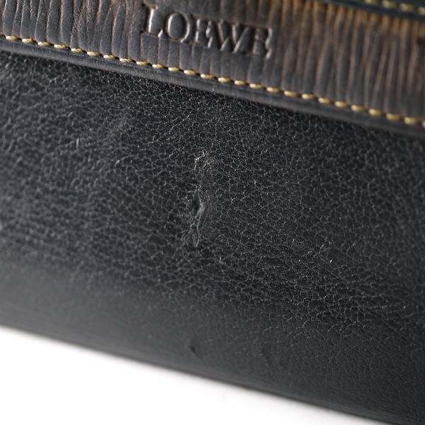 LOEWE ベラスケス ２つ折り財布（茶×黒） | Vintage Shop 