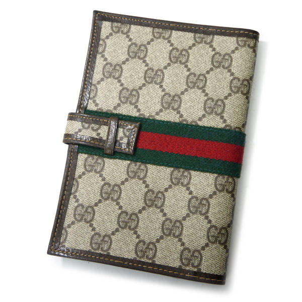 OLD Gucci シェリー パスポートケース（茶） | Vintage Shop