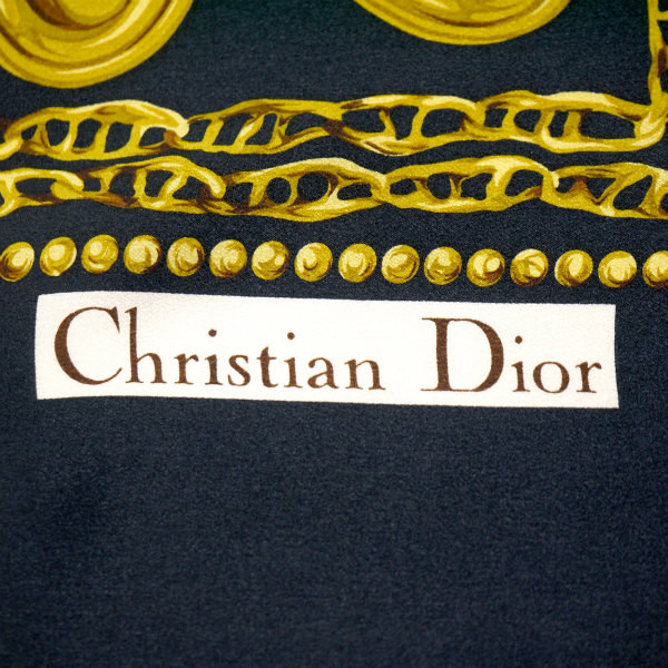Christian Dior/クリスチャンディオール チェーン柄スカーフ