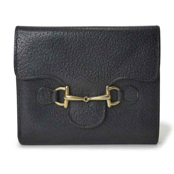 OLD Gucci ホースビット折財布（黒） | Vintage Shop Rococo