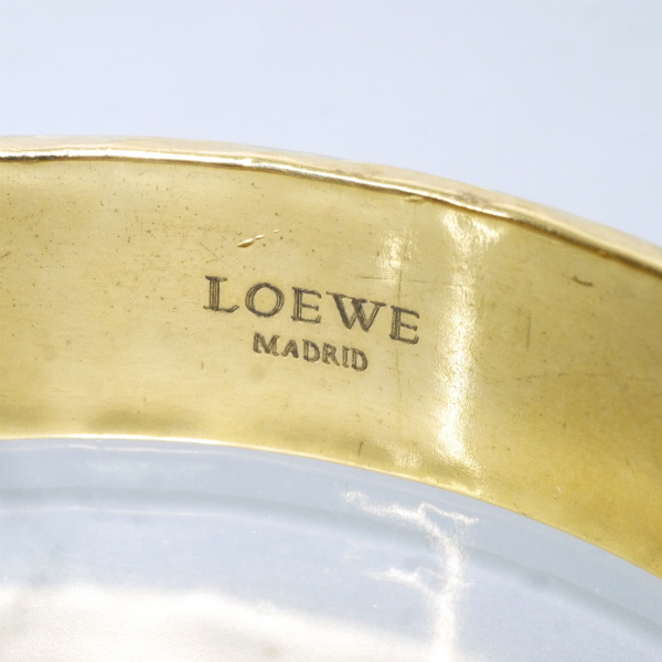 LOEWE 8アナグラムロゴ バングル （ゴールド×ベージュ） | Vintage 