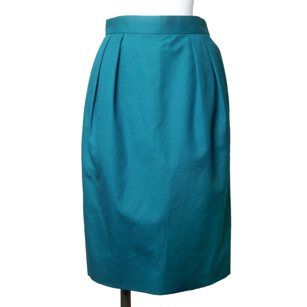 YSL コットン タイトスカート（ターコイズブルー） | Vintage Shop