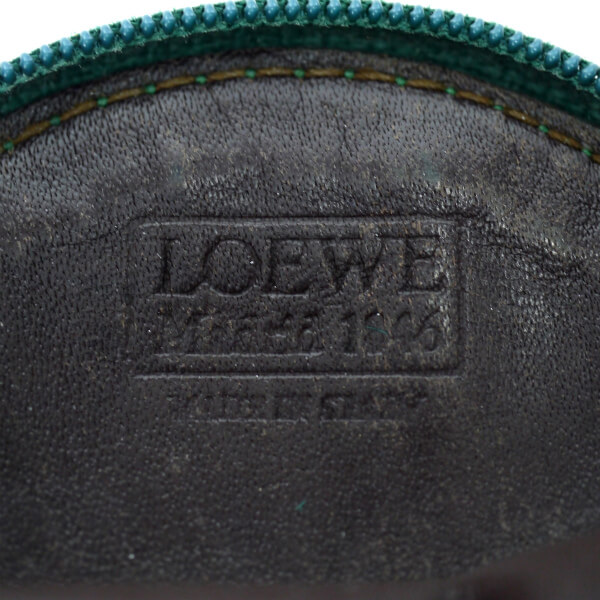 LOEWE アナグラムロゴ総革コインケース（緑） | Vintage Shop