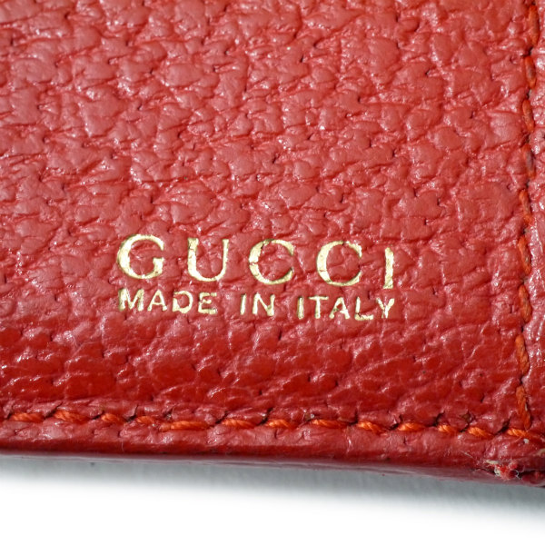 OLD Gucci ホースビット レザー折財布（赤） | Vintage Shop 