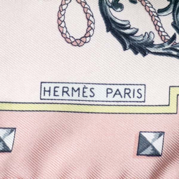 HERMES ミニカレスカーフ LES CLES（ピンク/鍵柄 ） | Vintage Shop 