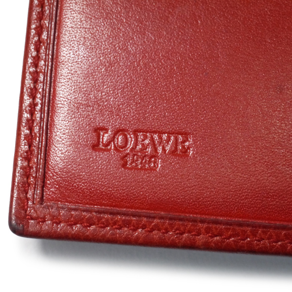 LOEWE アナグラムロゴ ミニ折財布（赤） | Vintage Shop Rococo