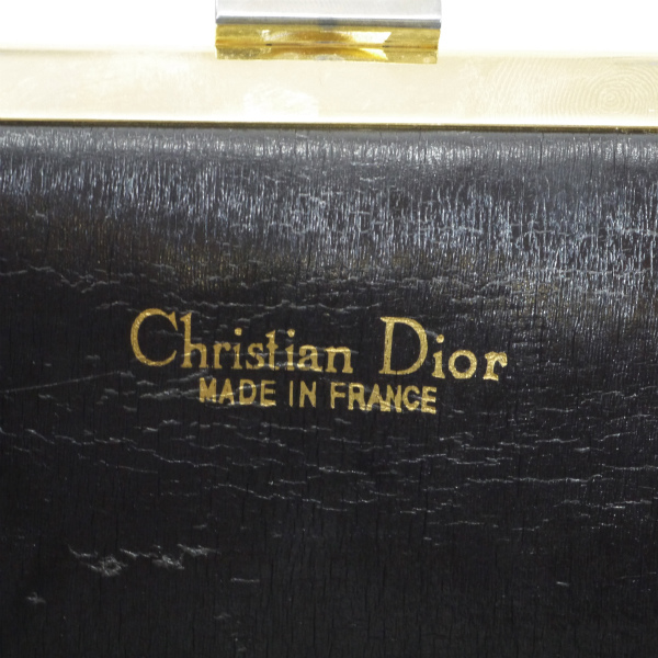 Old Dior トロッター柄がま口クラッチバッグ（茶） | Vintage Shop