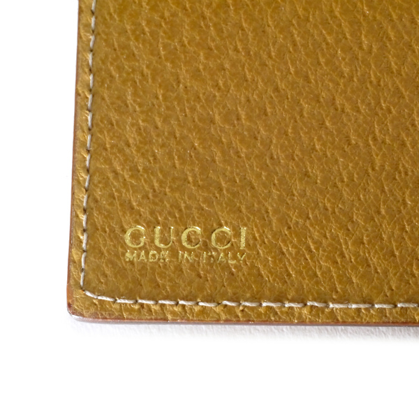 OLD Gucci ホースビット レザーバインダー手帳カバー（キャメル 