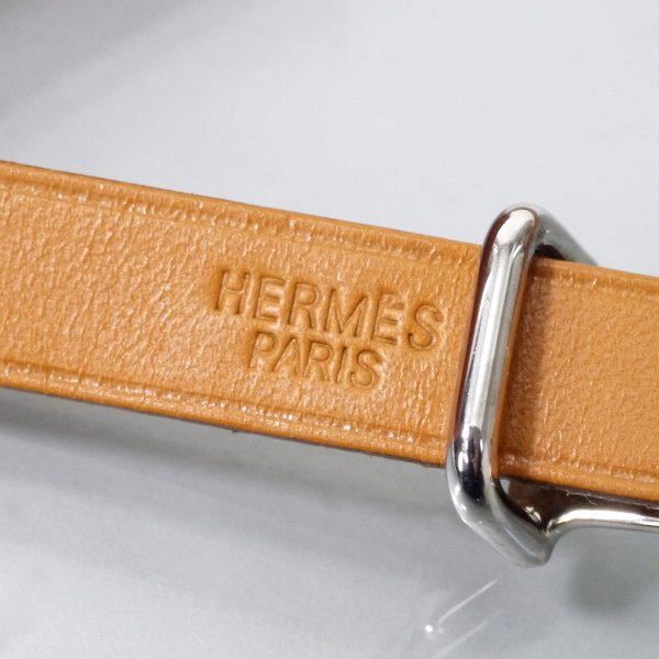 HERMES アピ2 レザーチョーカー ロングブレス（茶/箱付き） | Vintage 